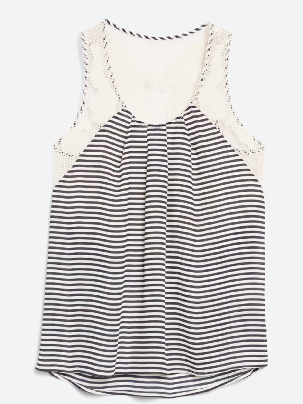 [Collective Concepts] Kavanaugh Crochet Back Tank Top Blouse